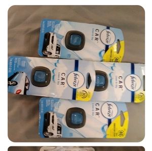 Febreeze Vent Clip Vehicle Air Freshener 4 Pack- Linen & Sky Scent